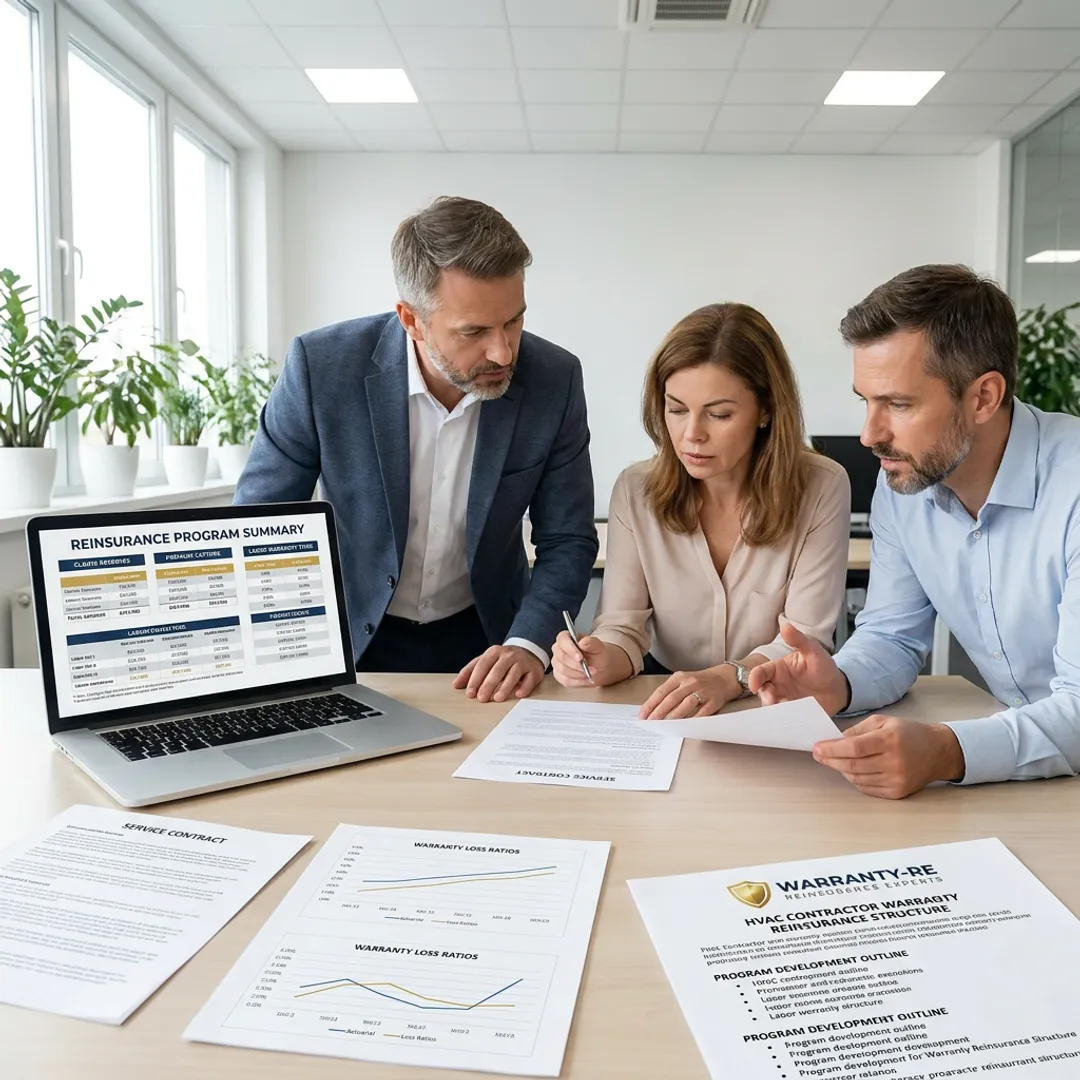 HVAC warranty reinsurance planning process