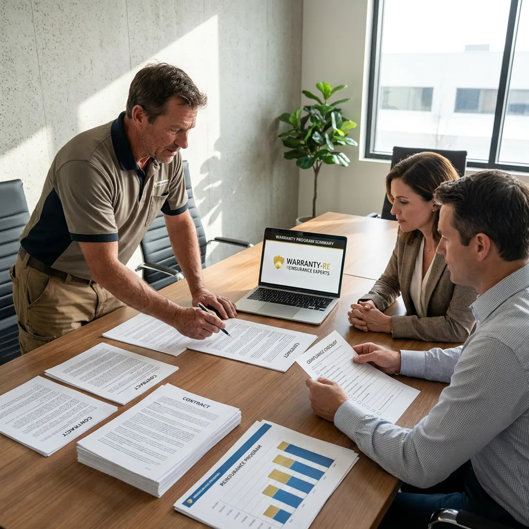 Warranty reinsurance setup meeting for electrical contractors