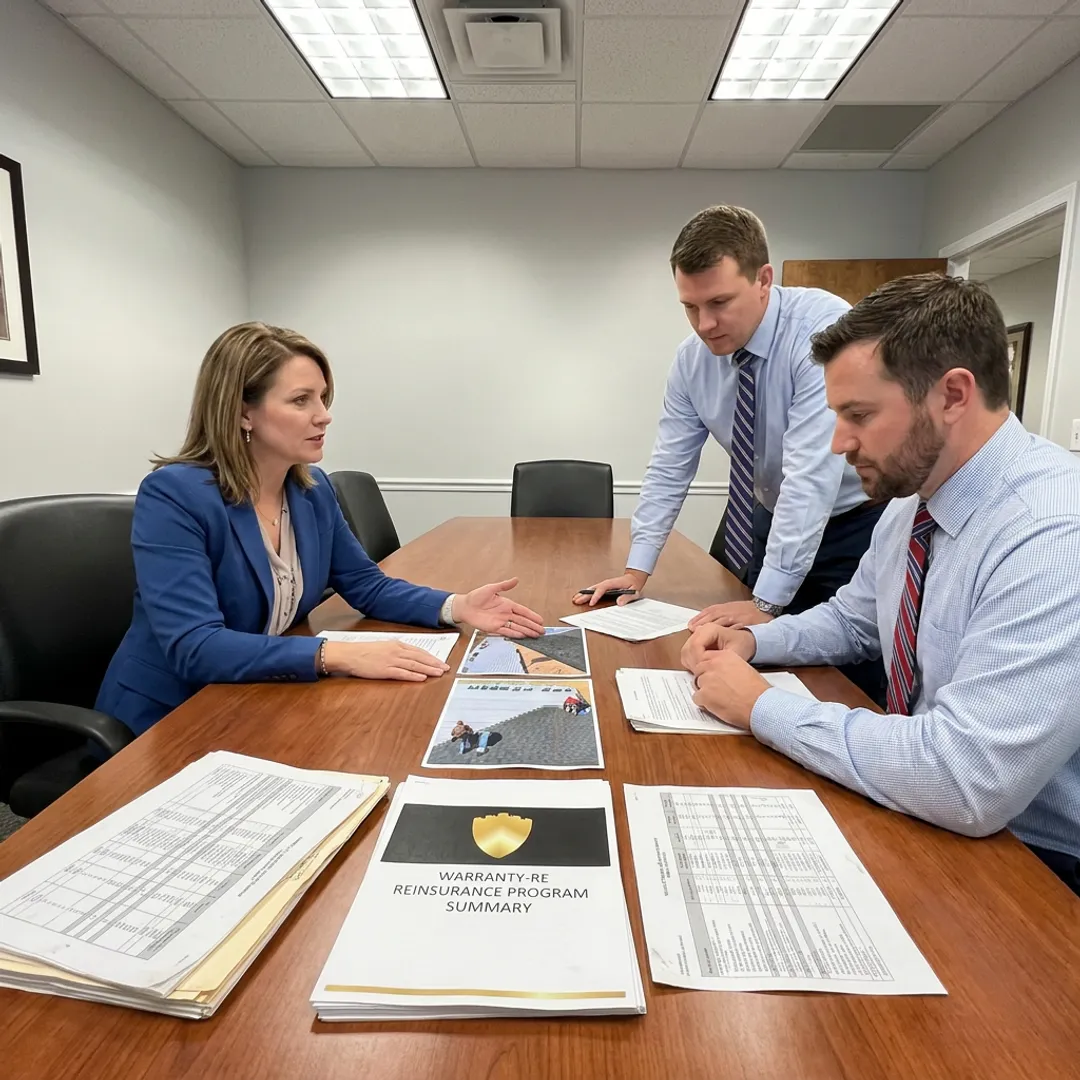 Roofing contractor warranty reinsurance planning process