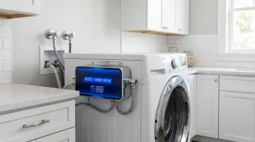 Water Energy Storm ozone laundry system installed on residential washing machine