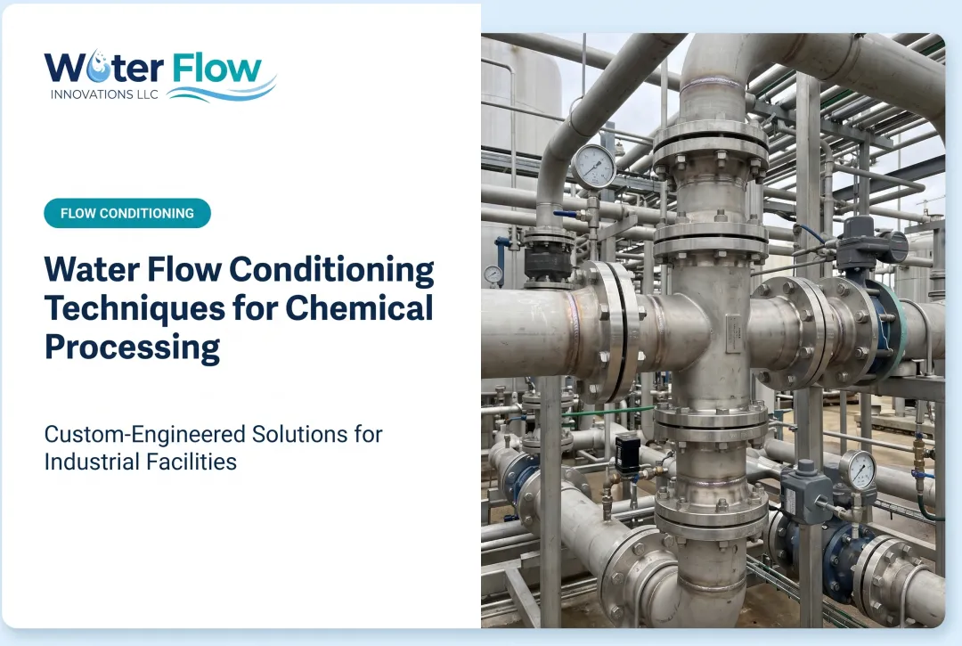 Water Flow Conditioning Techniques for Chemical Processing