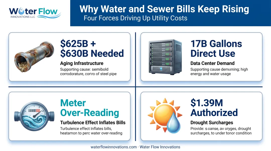 Four factors driving water and sewer bill increases in 2026