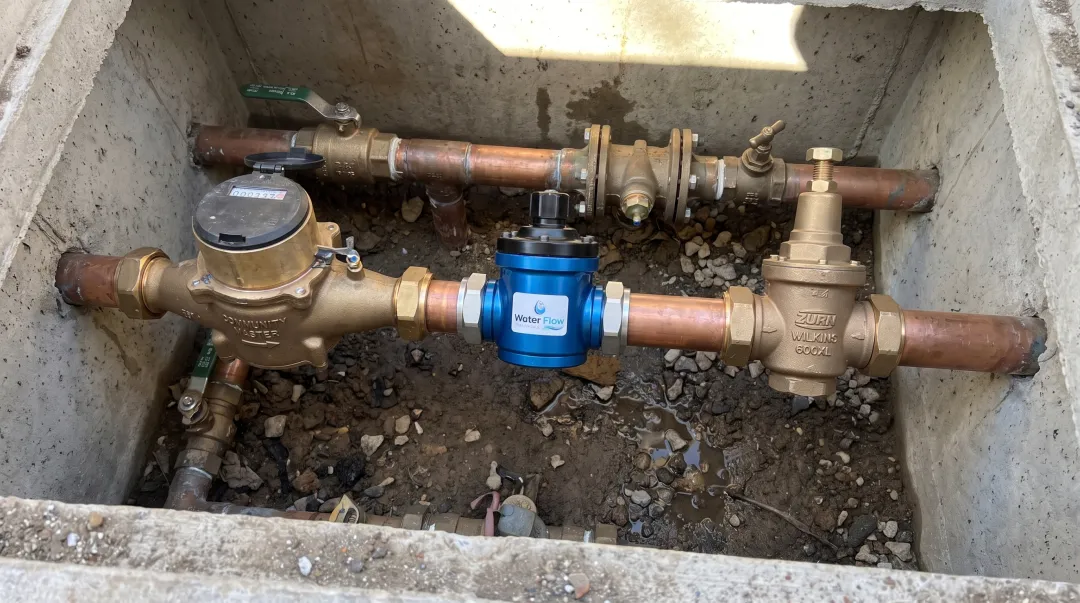 Flow Conditioning Device installed at HOA master water meter connection