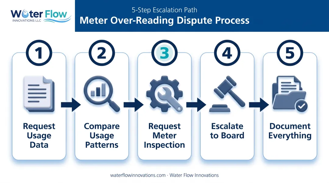 5-step process for disputing an HOA water billing error