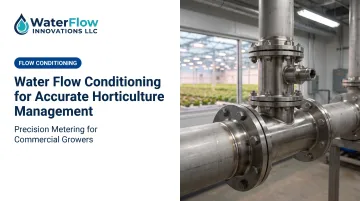 Water Flow Conditioning for Accurate Horticulture Management