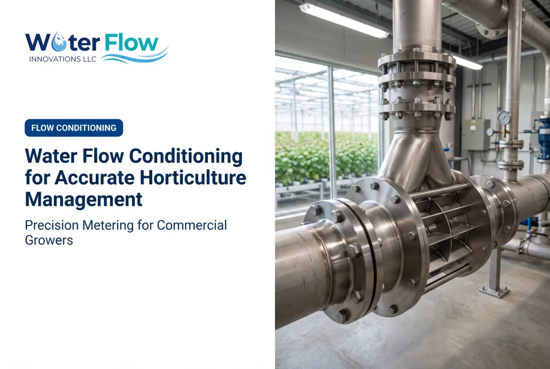 Water Flow Conditioning for Accurate Horticulture Management