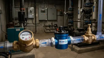 Flow Conditioning Device installed after water meter to correct overcharges