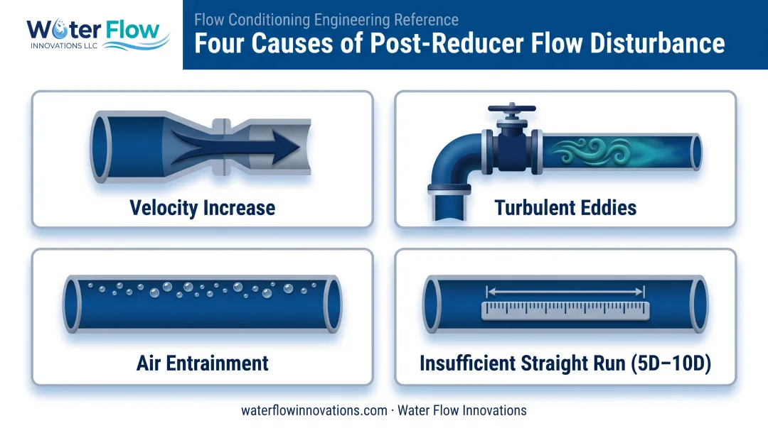 Four causes of flow disturbance after pipe reducer diagram
