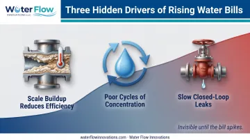 three hidden causes of gradual HVAC water cost creep