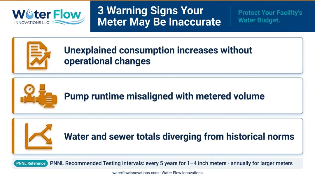 Three warning signs of water meter over-reading and drift over time