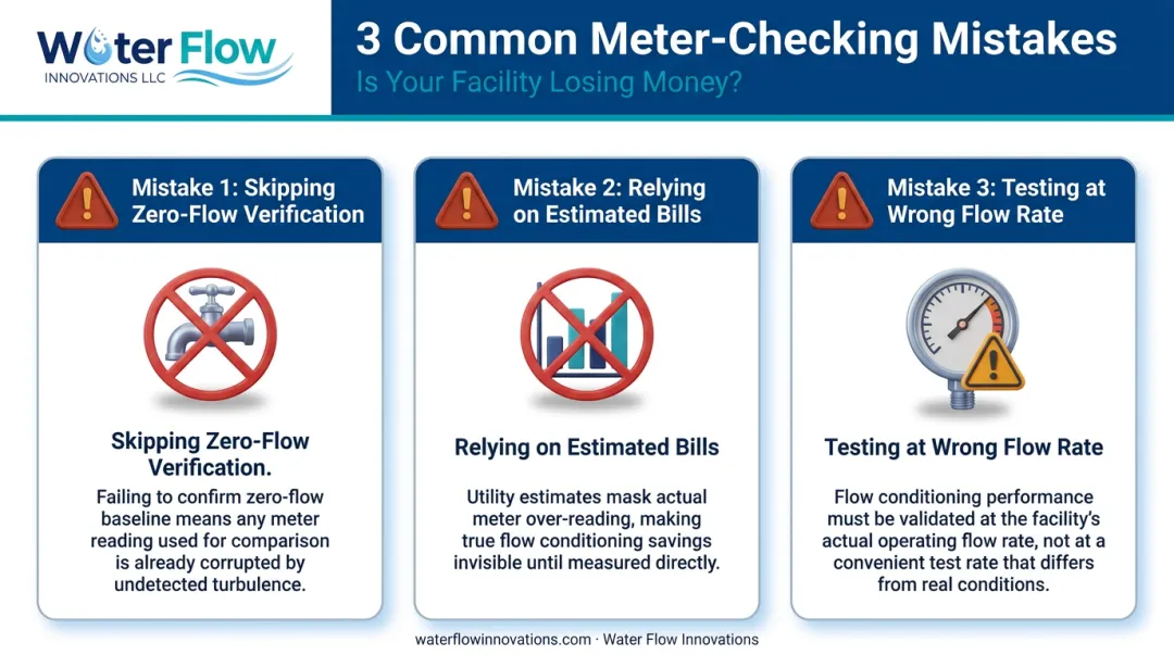 Three most common water meter checking mistakes facility managers should avoid