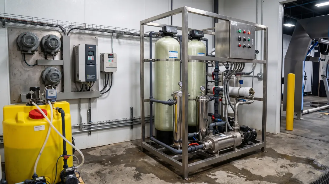 Industrial car wash tunnel equipment with reclaim system and VFD pumps