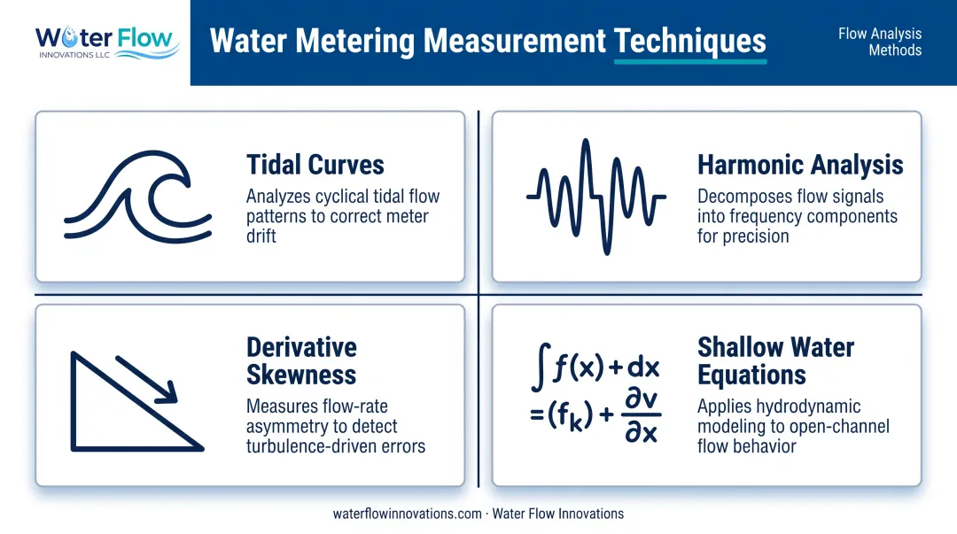 Four methods for measuring and modeling tidal flow asymmetry