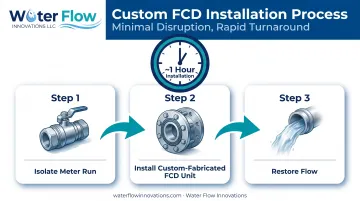 Three-step FCD installation process completed in about one hour