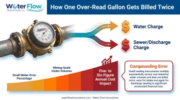 Double-billing impact of water meter over-reading on mining costs