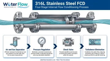 Flow Conditioning Device four-component water meter correction process