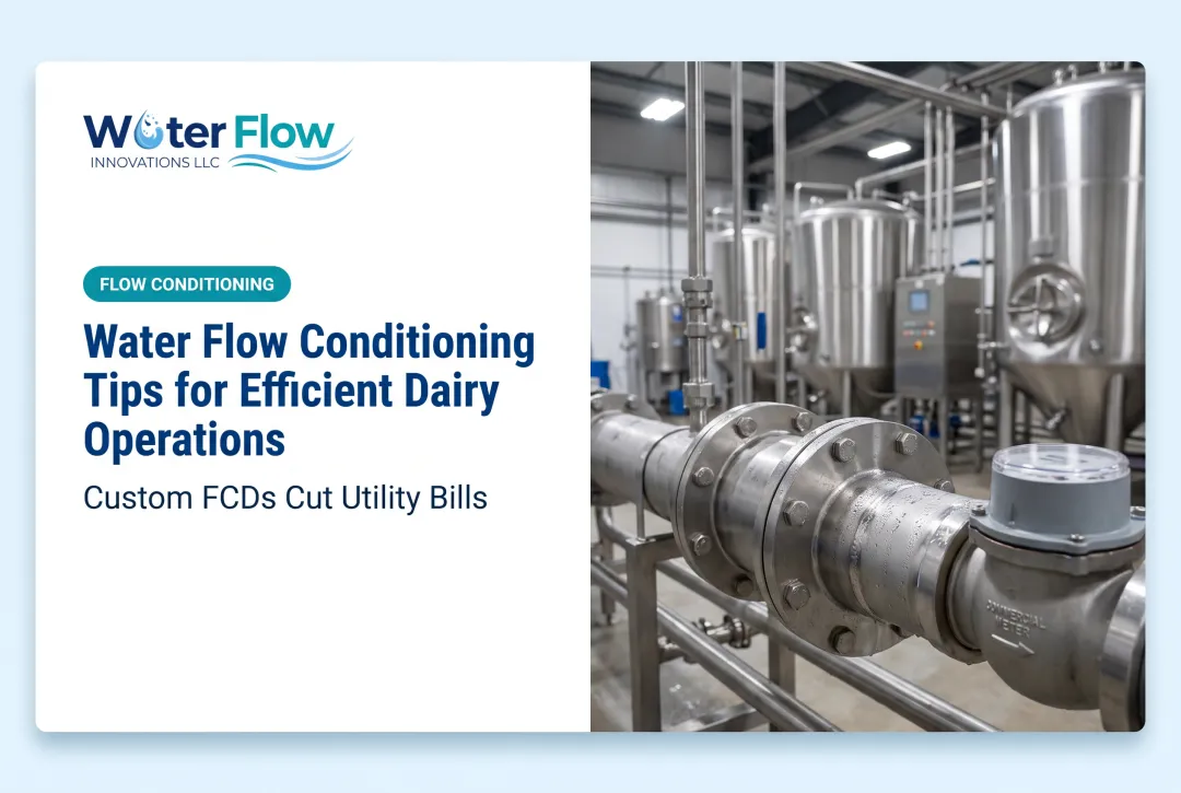 Water Flow Conditioning Tips for Efficient Dairy Operations