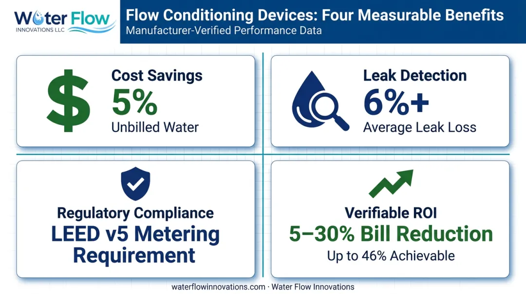 Four key benefits and statistics of water flow monitoring systems for facilities