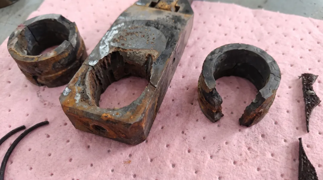 Corroded and eroded industrial steam valve seat showing pitting damage