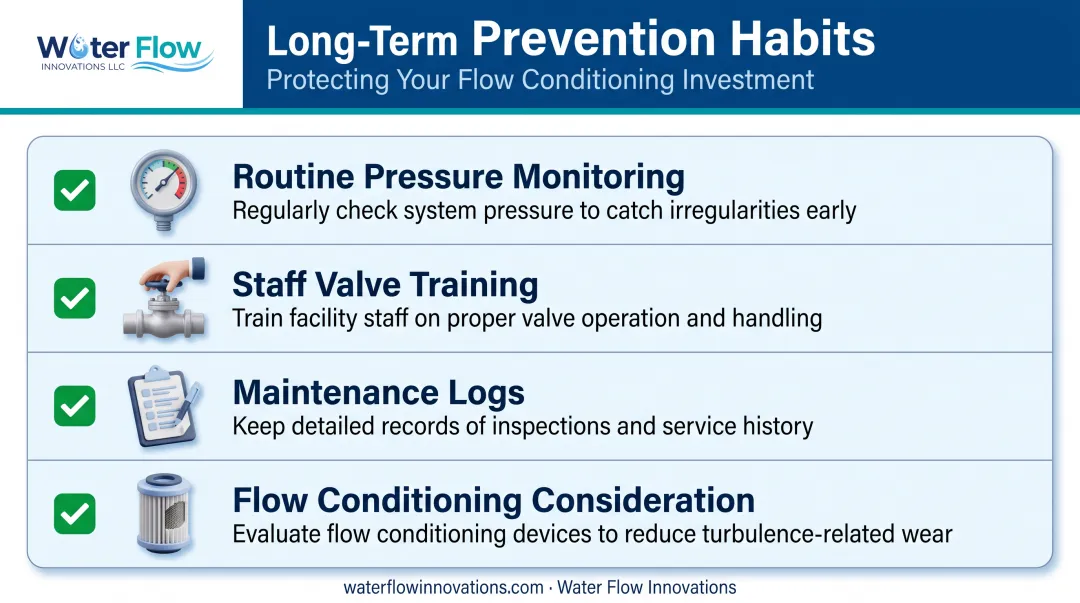 Long-term pressure spike prevention best practices checklist