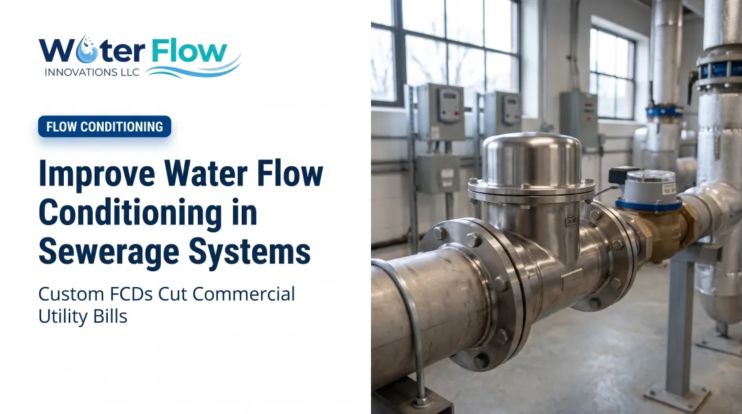 Improve Water Flow Conditioning in Sewerage Systems