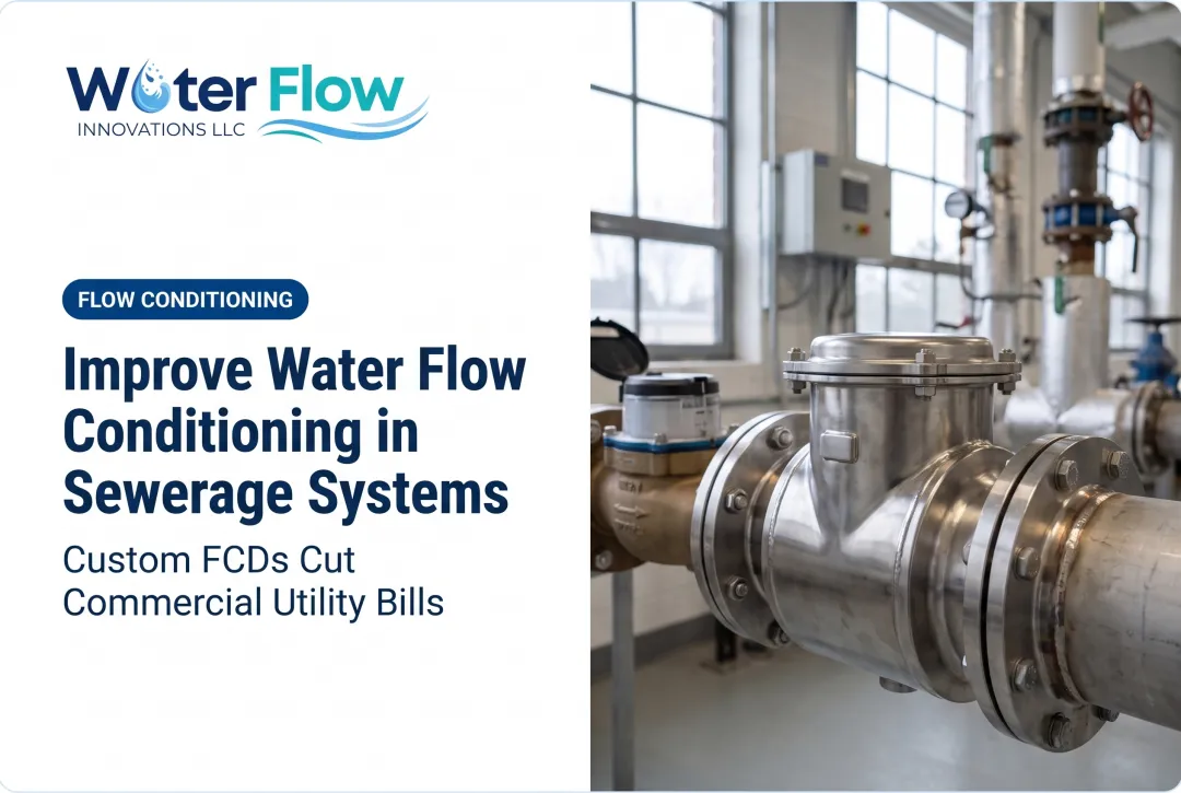 Improve Water Flow Conditioning in Sewerage Systems
