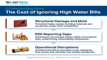 Three financial and operational consequences of ignoring a high commercial water bill