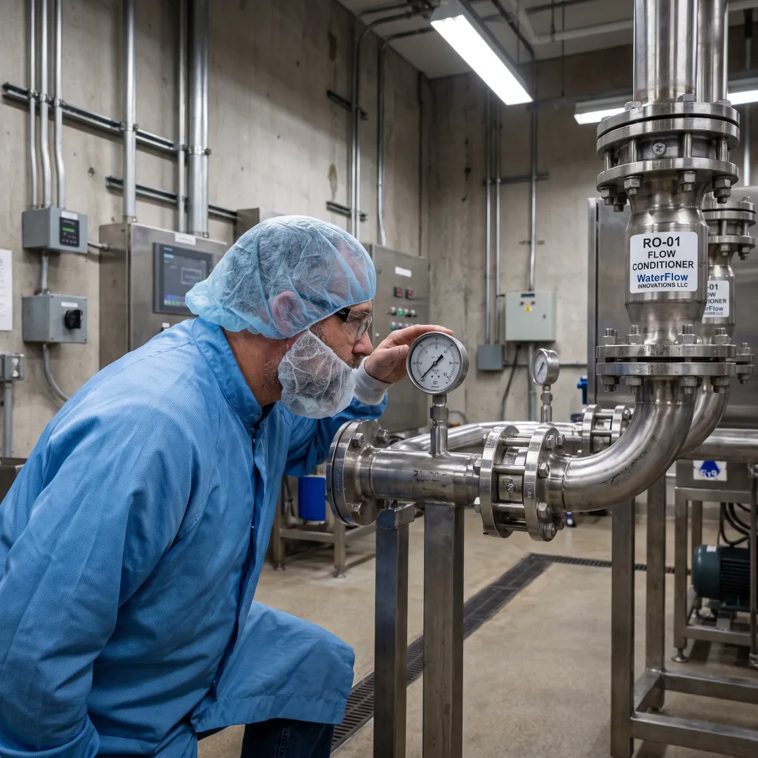 Water Flow Conditioning in Pharmaceutical Manufacturing