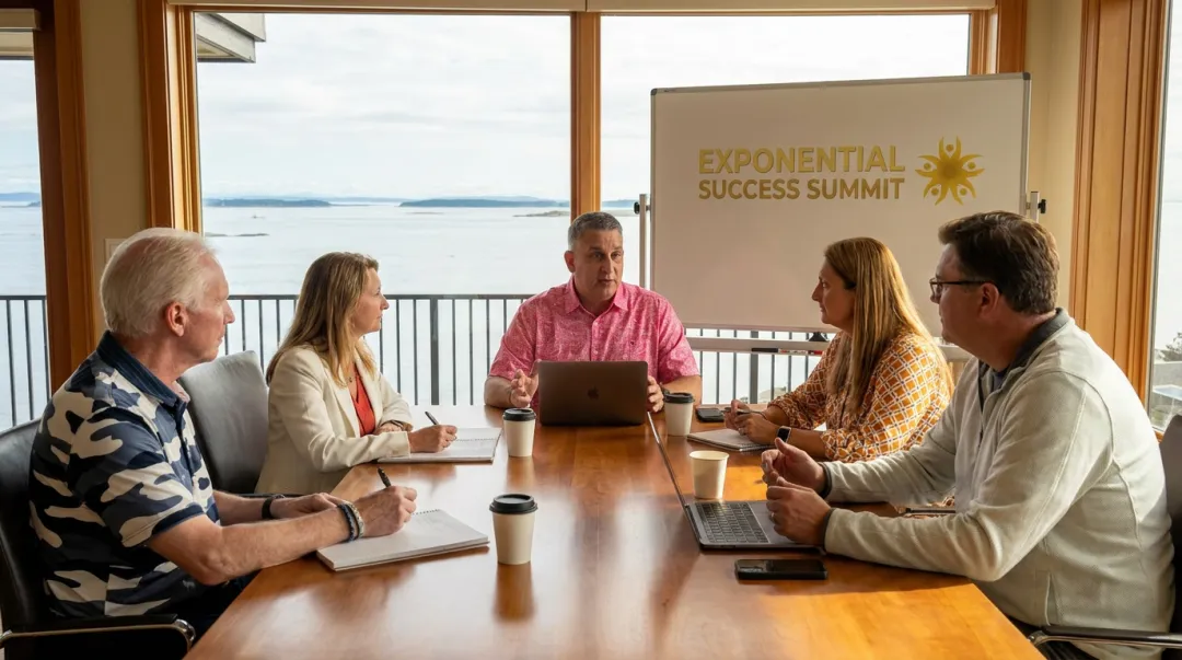 Exponential Success Summit intimate mastermind group session with senior executive leaders