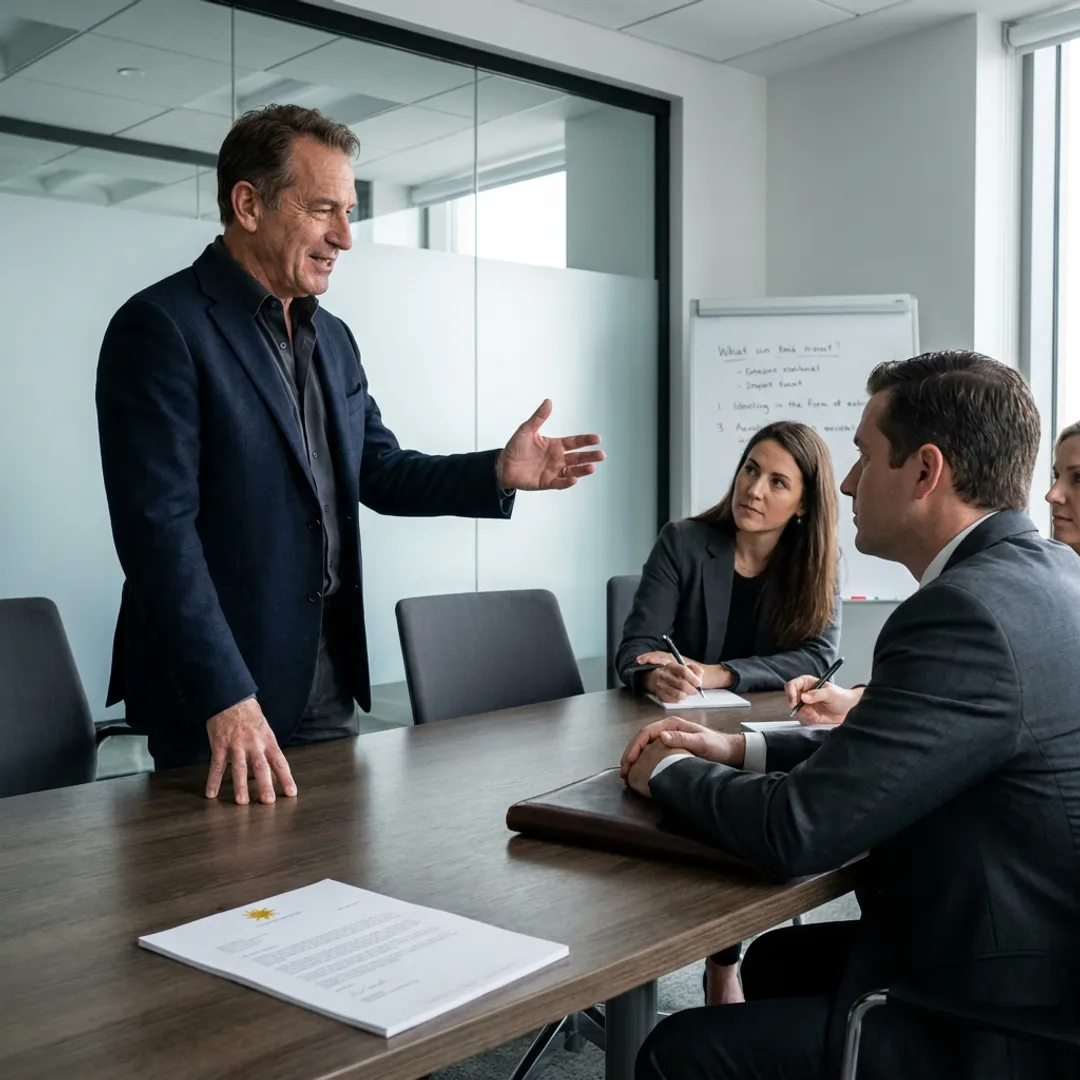 Executive coaching session for legal leaders