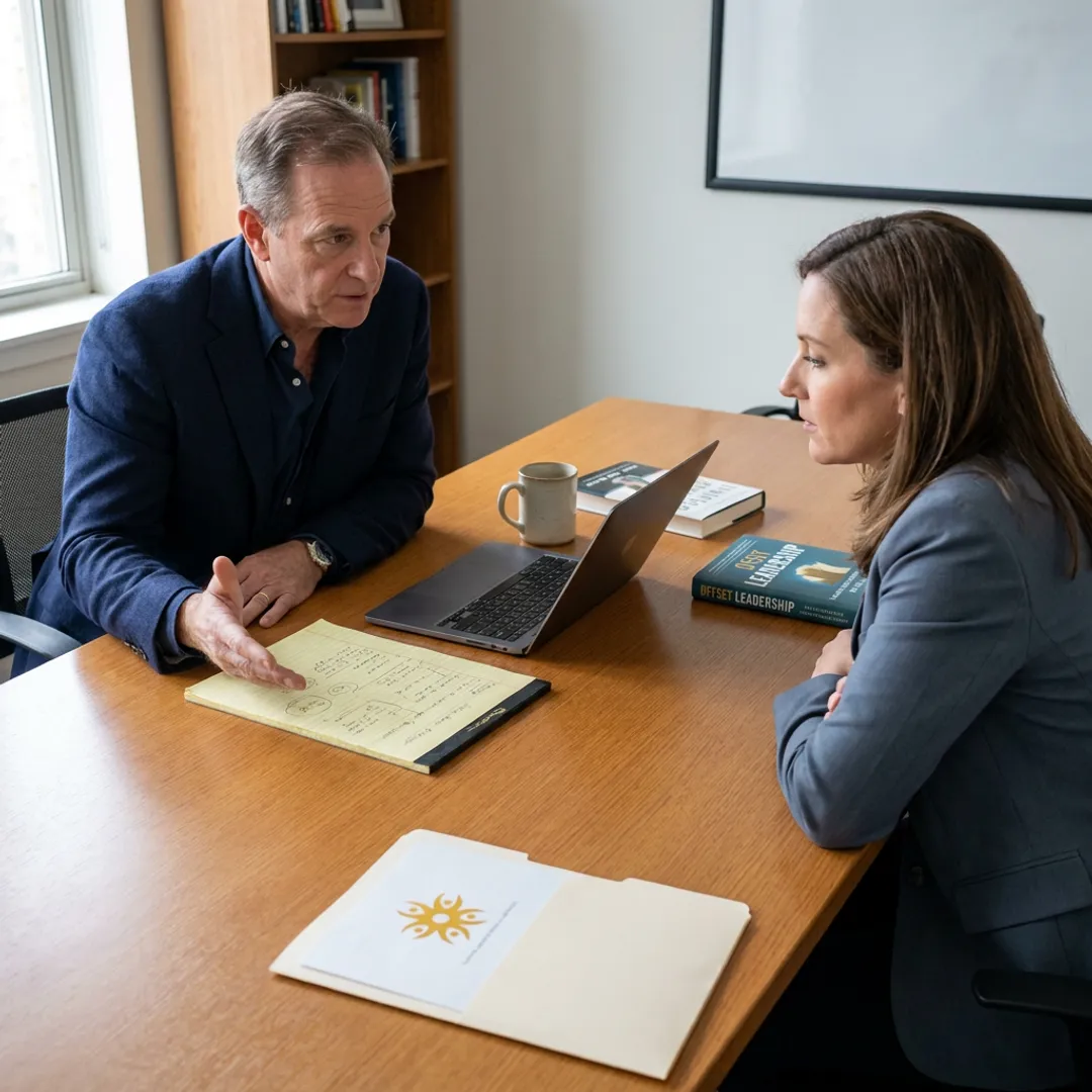 CEO coaching session with executive leader