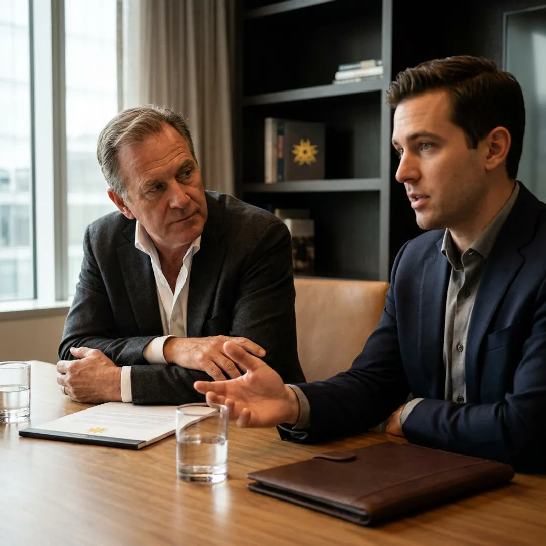 Executive coaching session focused on emotional intelligence
