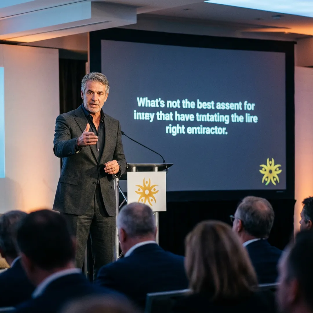 Corporate culture keynote speaker on stage