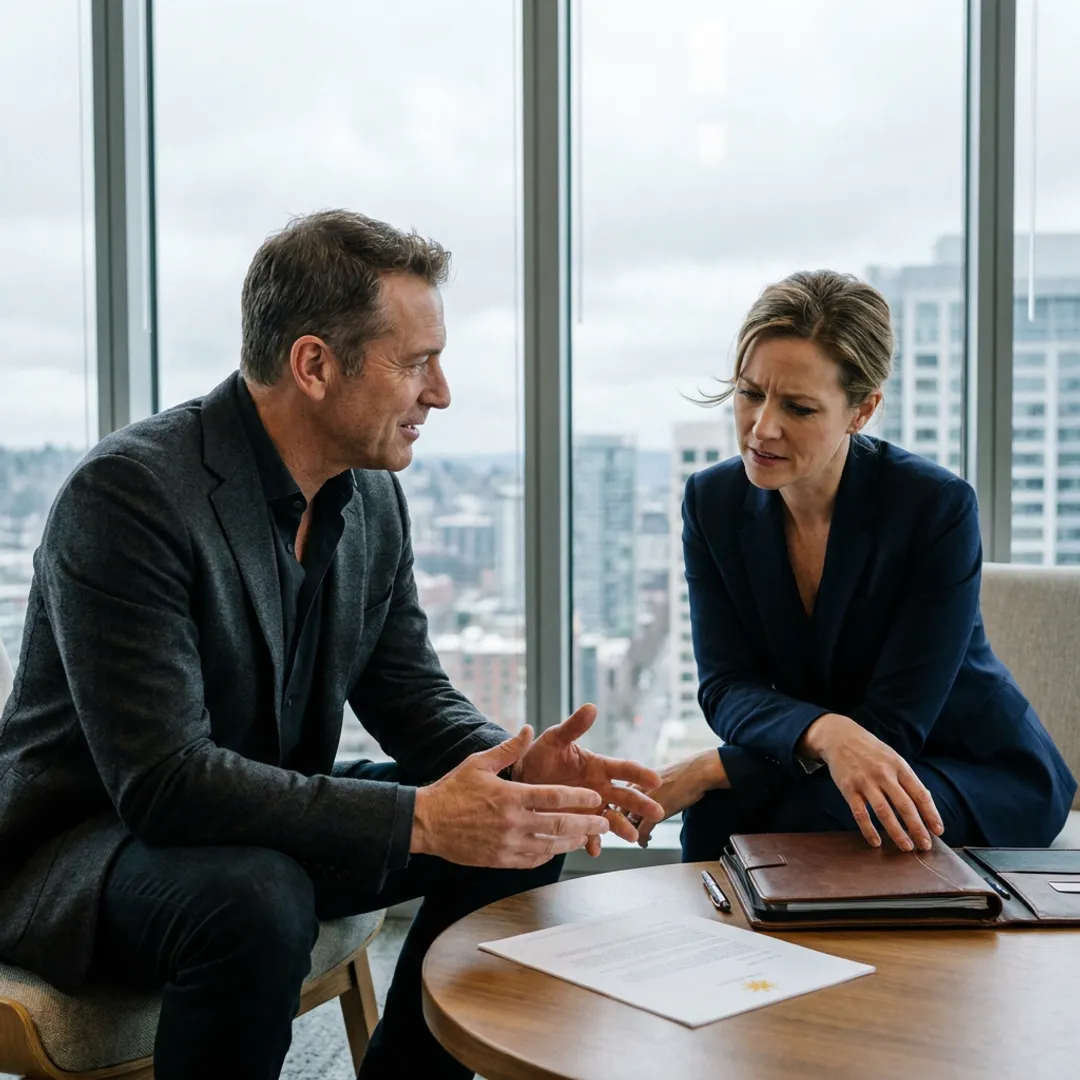 Executive leadership coaching session in Seattle