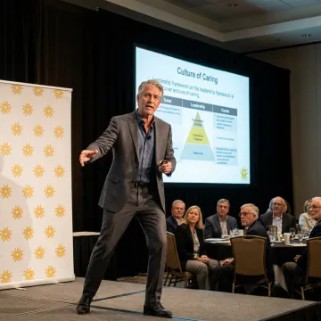 Executive keynote session on change management