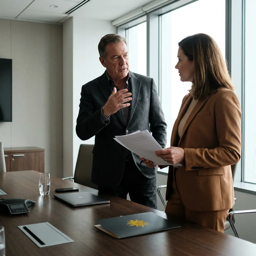 Executive speaking coach guiding a leadership presentation