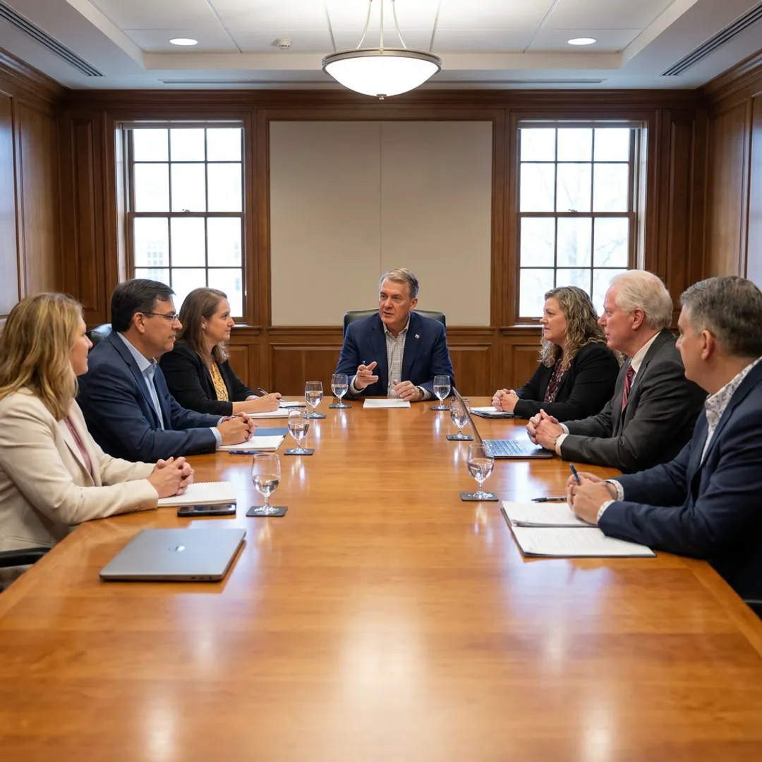 Executive coaching session for higher education leaders