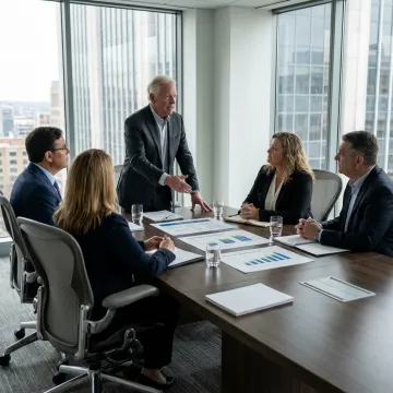 Executive coach advising private equity leadership team