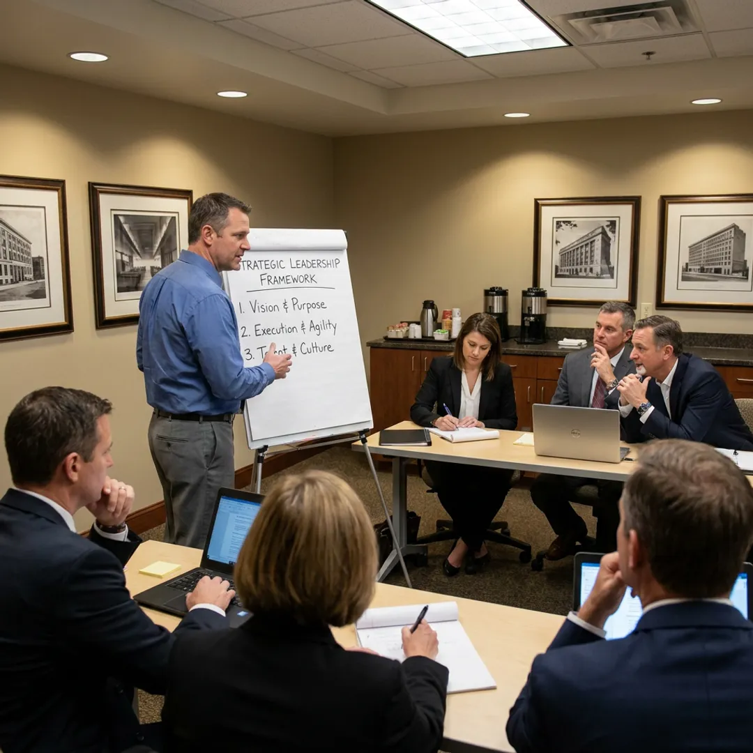 Leadership development planning session