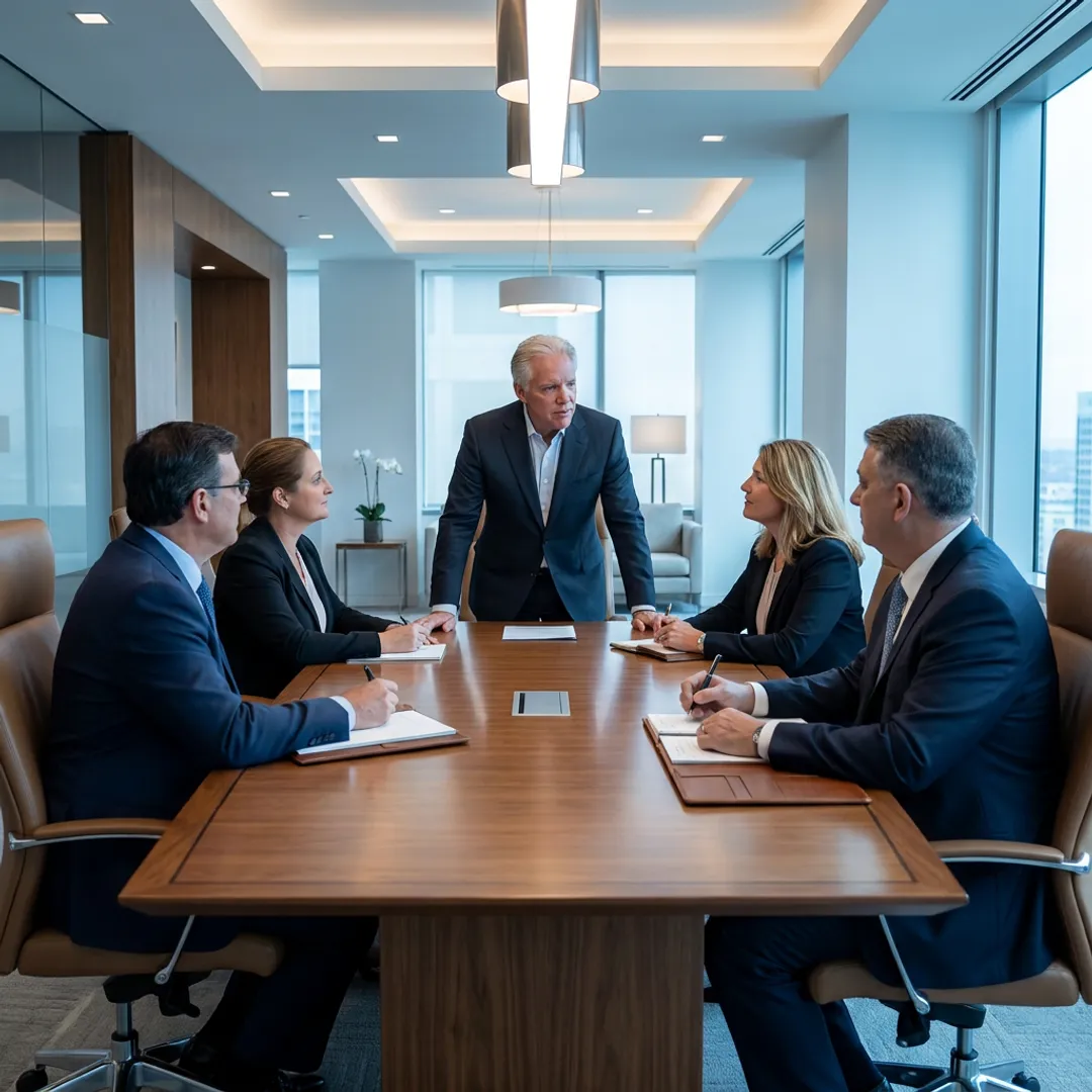 Executive coaching session for leadership development
