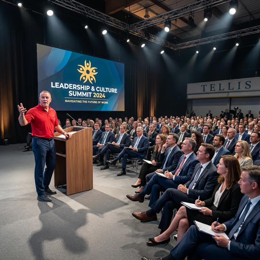 Innovation keynote speaker addressing business leaders