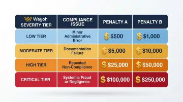 HIPAA HITECH four-tier civil penalty structure annual cap breakdown