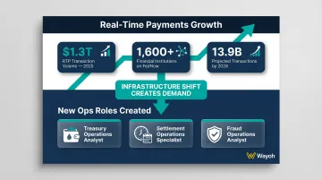 Real-time payments growth RTP FedNow adoption and new banking ops subspecialties created