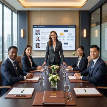 Executive recruiter presenting banking leadership candidates