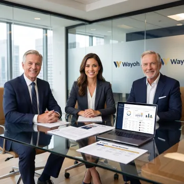 Recruiter presenting banking candidate shortlist