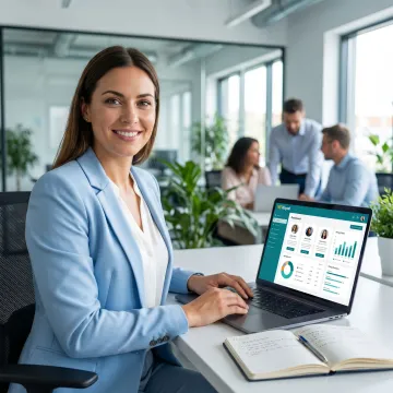 Recruiter reviewing healthtech candidate profiles