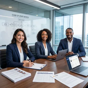 Executive recruitment process for a Chief of Staff role
