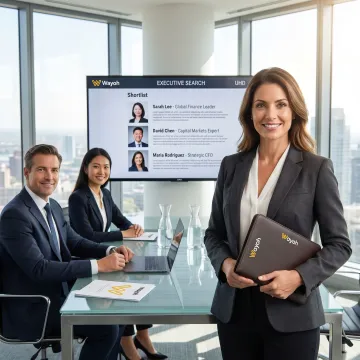 Executive recruiter presenting CFO candidates