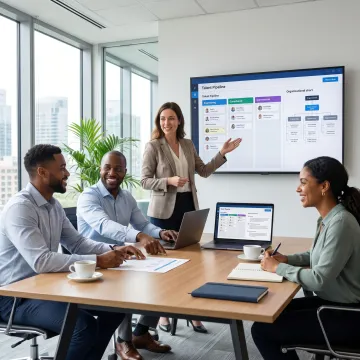 Recruitment strategy session for fintech hiring needs