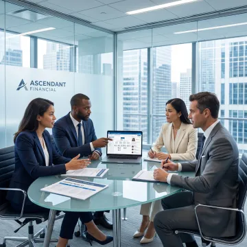 Recruitment strategy meeting for banking and fintech hiring